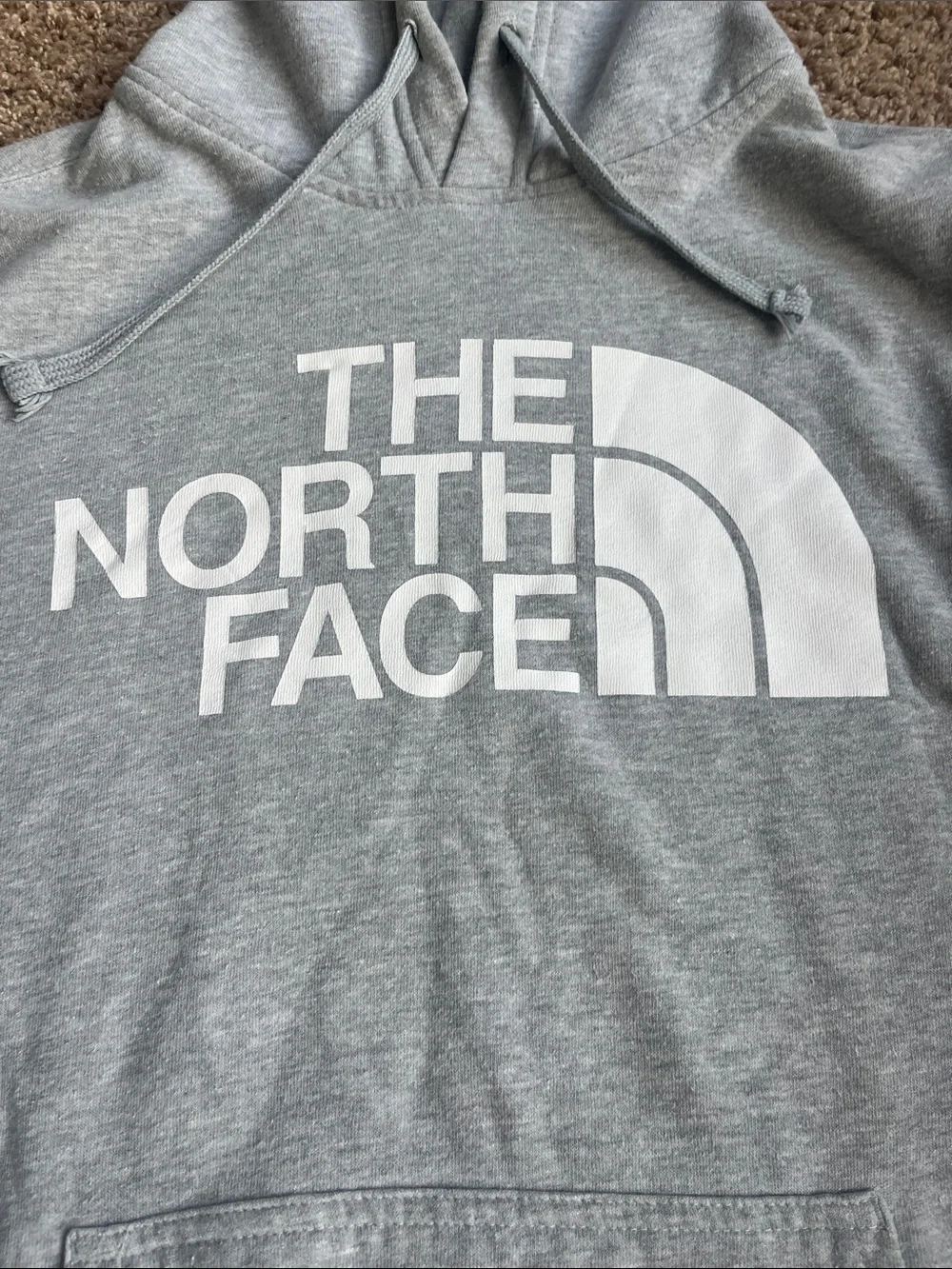 The North Face Men's Light Gray Logo Hoodie